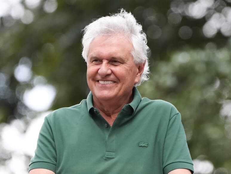 Caiado em ato pró-anistia dos condenados pelo 8 de janeiro realizado no início de março em São Paulo. -  Leandro Chemalle/Thenews2/Folhapress