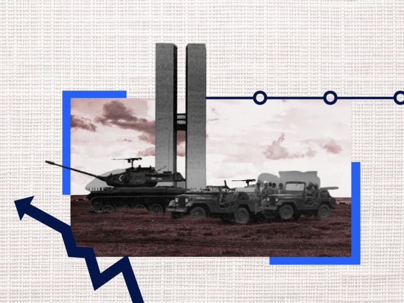 Debate sobre o golpe de 1964 acompanhou mudanças no cenário político brasileiro. - Reprodução | Arte Congresso em Foco