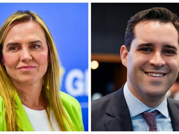 Recém-empossada, Celina Leão vai buscar o governo do DF em outubro; Eduardo Cavalieri, de 31 anos, tornou-se o prefeito mais jovem da história do Rio ao suceder Eduardo Paes. - George Giani/GDF | Thiago Lontra/Alerj | Montagem Congresso em Foco