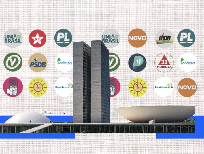 Mudanças partidárias reorganizam forças na Câmara. - Arte Congresso em Foco