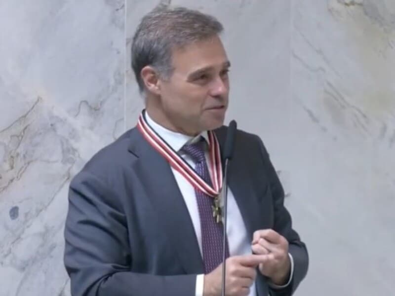 André Mendonça defende imparcialidade e integridade ao receber medalha. - Reprodução/YouTube