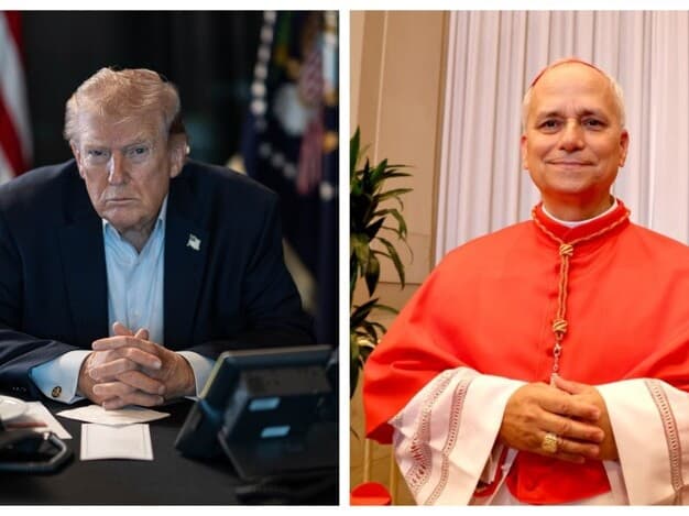 Imagem feita por inteligência artificial publicada por Donald Trump em sua rede social. - Daniel Torok/Casa Branca | Divulgação/Vaticano