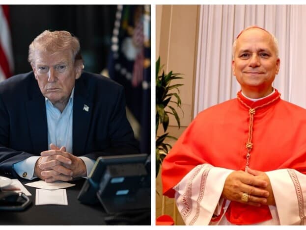 Imagem feita por inteligência artificial publicada por Donald Trump em sua rede social. - Daniel Torok/Casa Branca | Divulgação/Vaticano