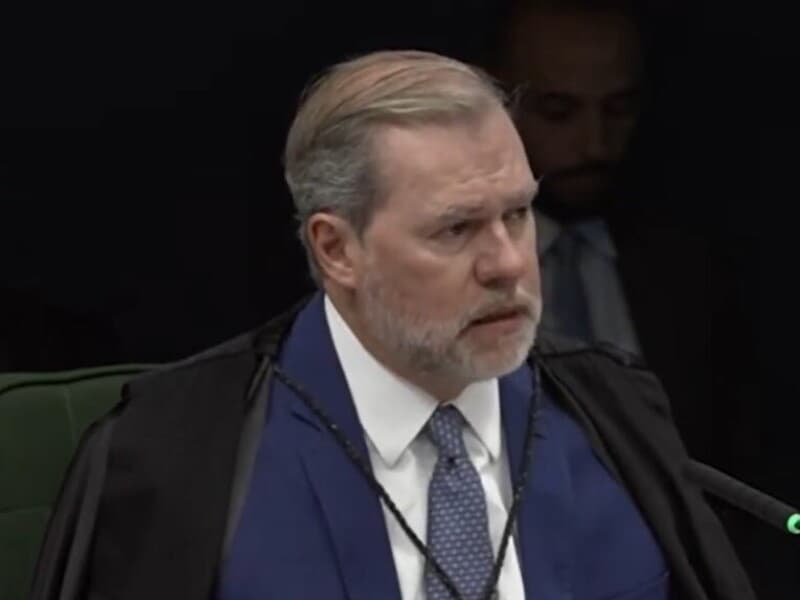 Ministro criticou parecer da CPI do Crime Organizado, e acusou relator de atacar o STF para fins eleitorais. - TV Justiça/Reprodução