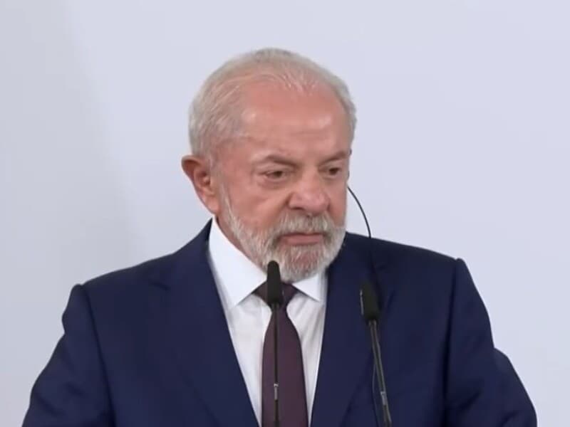 Presidente Lula durante pronunciamento sobre regulação digital e uso das redes. - Reprodução/Youtube