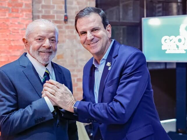 Mesmo com a candidatura de Ronaldo Caiado pelo PSD ao Planalto, Paes deve apoiar a reeleição de Lula. - Ricardo Stuckert/PR