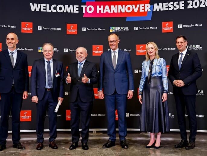 Lula durante cerimônia de Abertura da Feira Industrial de Hanôver. Galeria do Palácio de Herrenhausen, Alemanha. - Ricardo Stuckert/PR