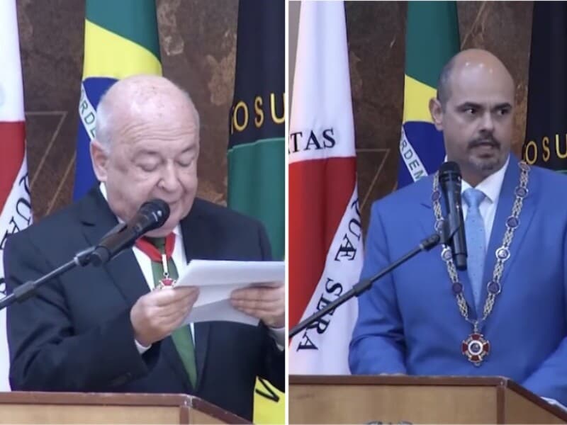 Prefeito Ângelo Oswaldo e o governador Mateus Simões trocam críticas durante cerimônia do Dia de Tiradentes, em Ouro Preto. - Captura de tela/Congresso em Foco