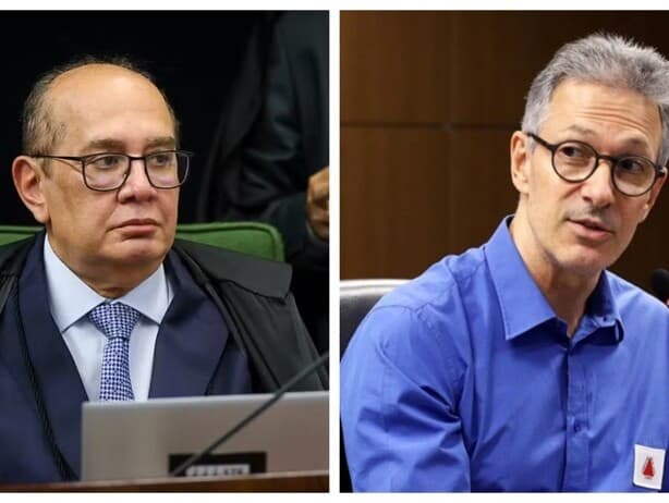 Gilmar e Zema têm travado discussões públicas, com troca de acusações. - Gustavo Moreno/STF | Gil Leonardi/Governo de MG