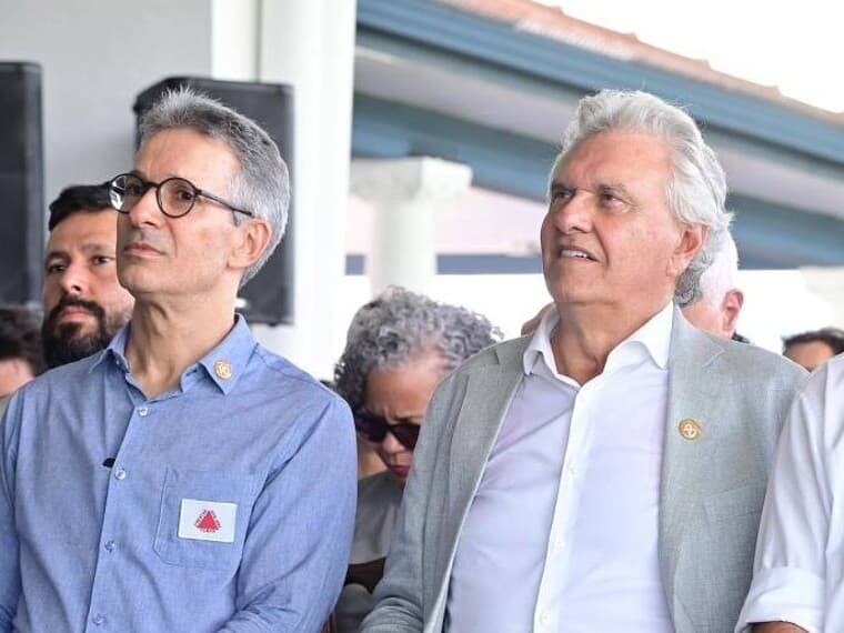 Romeu Zema e Ronaldo Caiado ainda enfrentam dificuldade para deslanchar nas pesquisas. - Divulgação/ABCZ