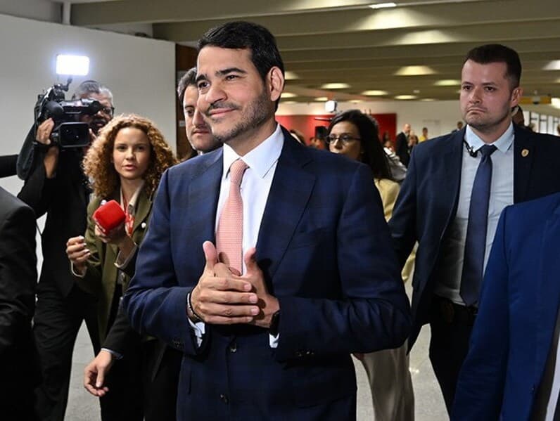 Jorge Messias fez visita a dezenas de senadores nos últimos meses em busca de apoio à sua indicação para o STF. - Edilson Rodrigues/Agência Senado