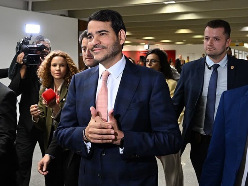 Jorge Messias fez visita a dezenas de senadores nos últimos meses em busca de apoio à sua indicação para o STF. - Edilson Rodrigues/Agência Senado