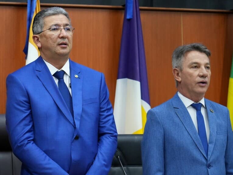 Edilson Damião assumiu o governo no início de abril após renúncia de Antonio Denarium, de quem era vice. Denarium é pré-candidato ao Senado. -  Marley Lima/Alerr