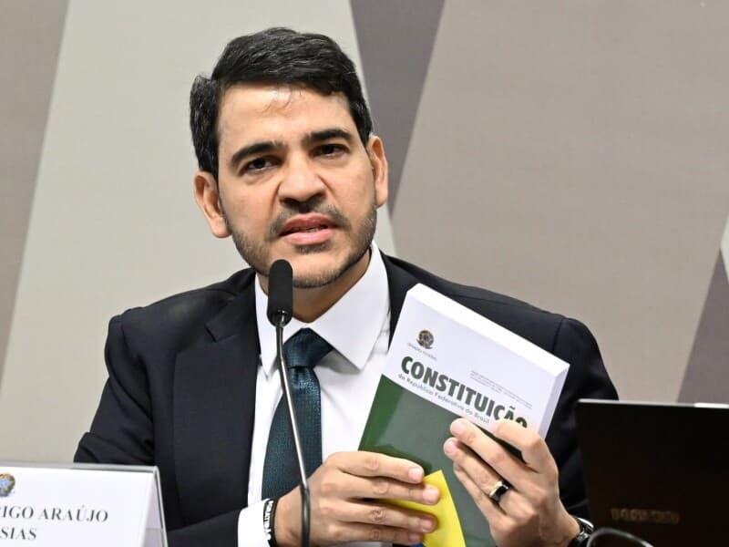 Jorge Messias é o terceiro indicado no atual mandato do presidente Lula a uma vaga ao STF. - Carlos Moura/Agência Senado