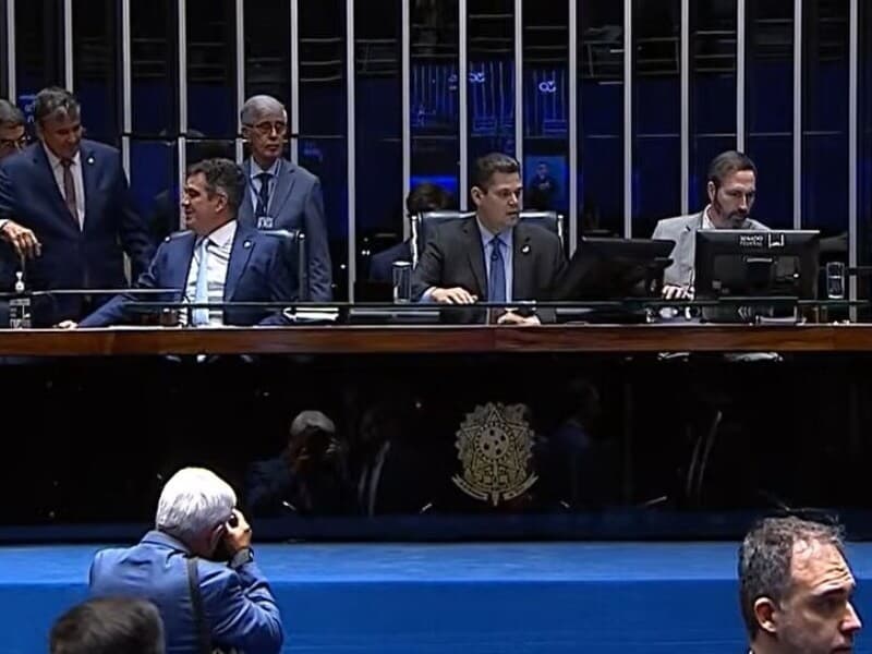 Votação em Plenário marca etapa final para que candidato possa ocupar a cadeira vaga na Suprema Corte.  - TV Senado/Reprodução