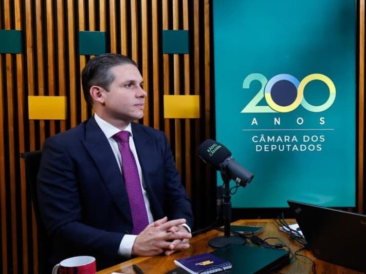 Hugo Motta em entrevista nesta quarta-feira (6) à Rádio Câmara. - Marina Ramos/Agência Câmara