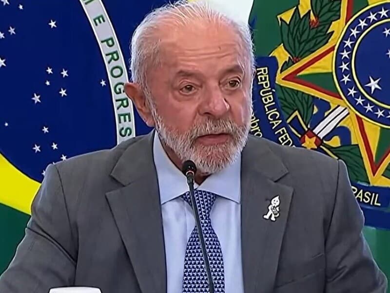 Presidente interrompeu leitura de fala de Bolsonaro sobre a pandemia para criticar conduta de Eduardo nos EUA. - TV Brasil/Reprodução