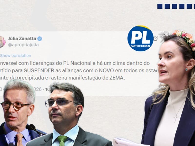 Zanatta manifesta interesse do PL em romper com Novo. - Reprodução | Kayo Magalhães/Câmara dos Deputados | Jefferson Rudy/Agência Senado | Arte Congresso em Foco
