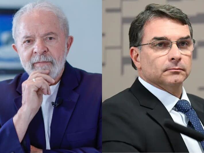 Pesquisa mostra impacto da divulgação de mensagens entre Flávio Bolsonaro e Daniel Vorcaro. Lula abre 7 pontos. - Ricardo Stuckert/PR | Andressa Anholete/Agência Senado Pesquisa mostra impacto da divulgação de mensagens entre Flávio Bolsonaro e Daniel Vorcaro. Lula abre 7 pontos. - Ricardo Stuckert/PR | Andressa Anholete/Agência Senado