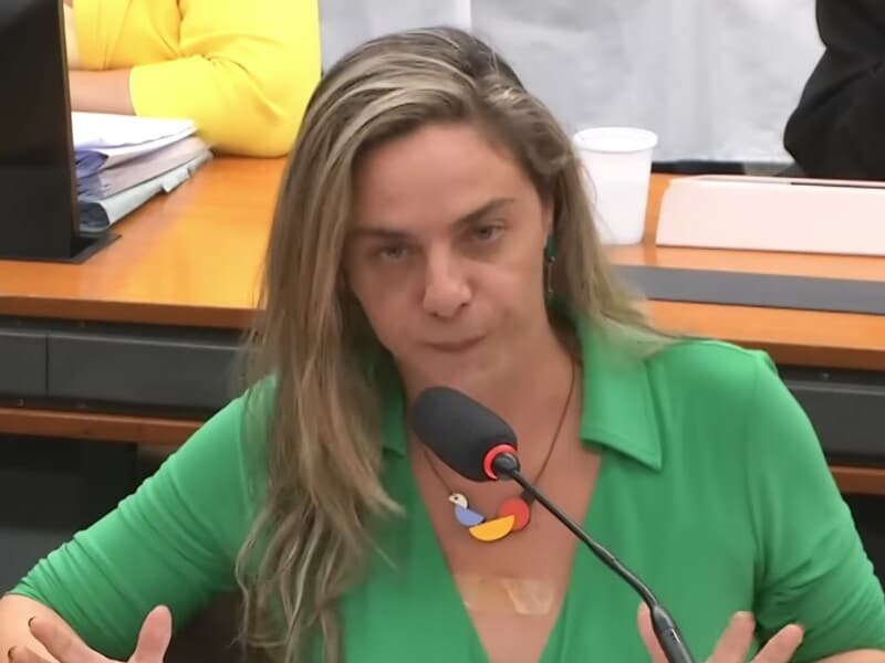 Deputada critica deputados que apoiam a emenda que permite jornada semanal de 52 horas. - Reprodução/YouTube