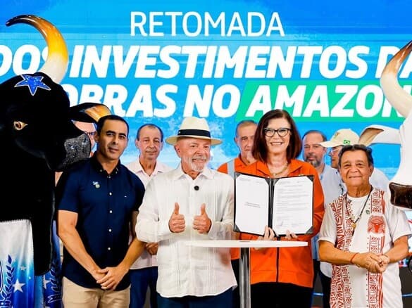 Durante anúncio de investimentos no Amazonas, Lula exaltou cultura amazônica e criticou a polarização política. - Ricardo Stuckert / PR