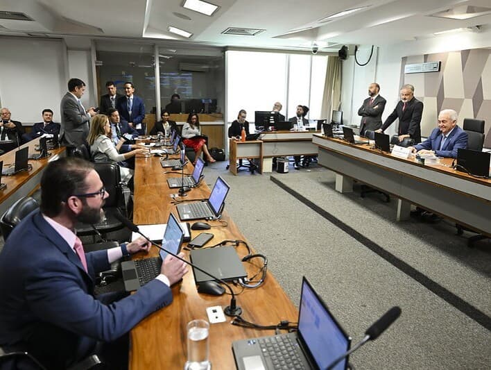 Reunião da CCJ, comissão presidida pelo senador Otto Alencar. - Edilson Rodrigues/Agência Senado