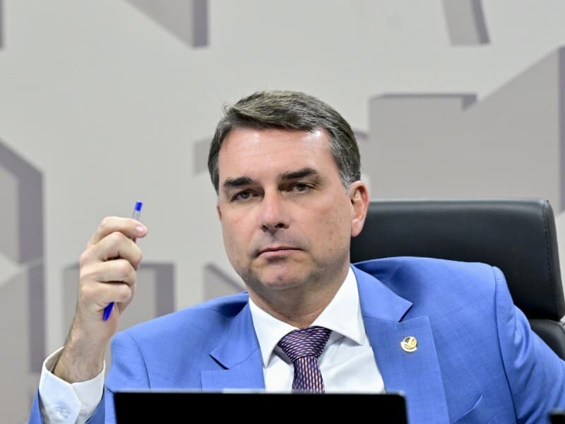 Flávio Bolsonaro é pré-candidato à Presidência.  - Geraldo Magela/Agência Senado