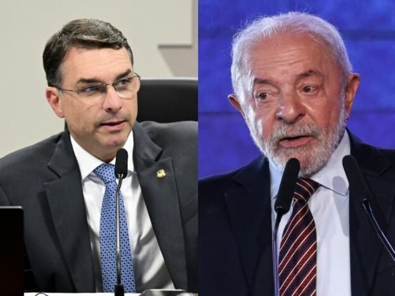 Lula comparou encontro de Flávio com Trump à conduta do militar que denunciou Tiradentes.  - Edilson Rodrigues/Agência Senado | Marcelo Camargo/Agência Brasil