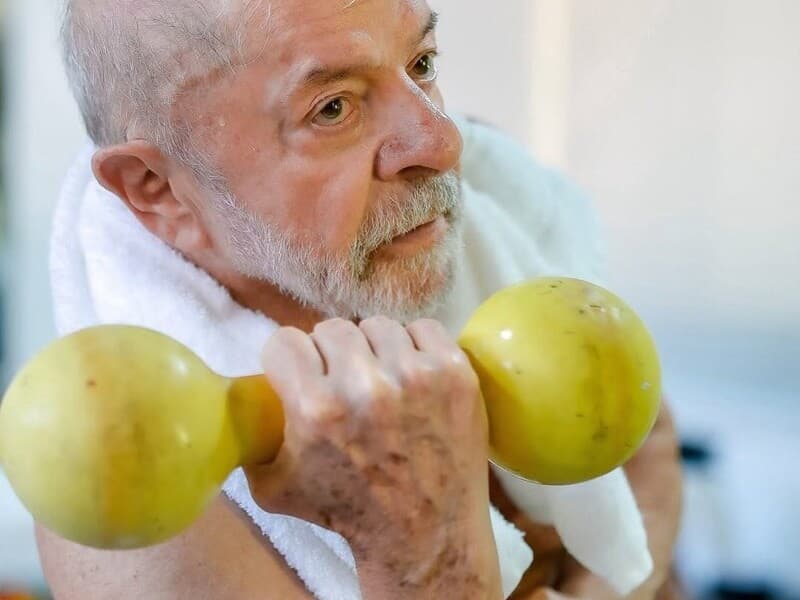 Publicação mostra exercícios realizados por Lula durante período de descanso na Granja do Torto. - Ricardo Stuckert/PR | Reprodução/ Instagram