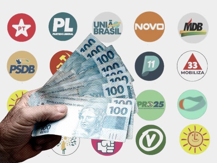 Veja a variação, entre uma eleição geral e outra, de quanto cada partido terá à sua disposição em dinheiro público para gastar na campanha eleitoral. - Arte Congresso em Foco Veja a variação, entre uma eleição geral e outra, de quanto cada partido terá à sua disposição em dinheiro público para gastar na campanha eleitoral. - Arte Congresso em Foco