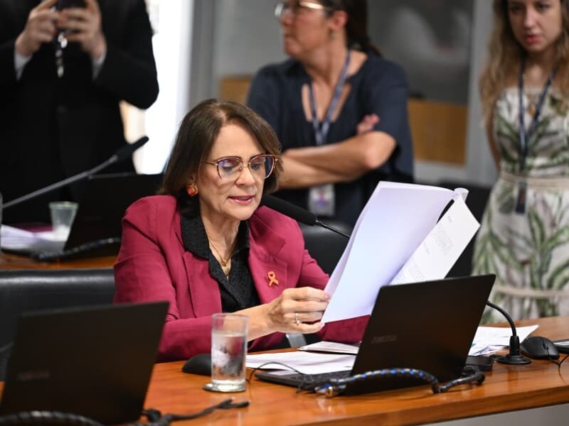 Senadora apresentou relatório favorável ao projeto de lei. - Edilson Rodrigues/Agência Senado Senadora apresentou relatório favorável ao projeto de lei. - Edilson Rodrigues/Agência Senado