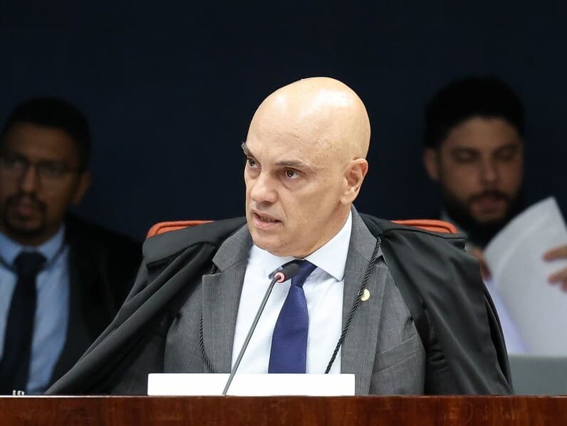 Ministro vota pela condenação de Eduardo Bolsonaro. - Victor Piemonte/STF