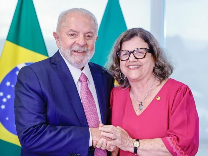 Lula anuncia Teresa Leitão para liderança no Senado. - Ricardo Stuckert/PR