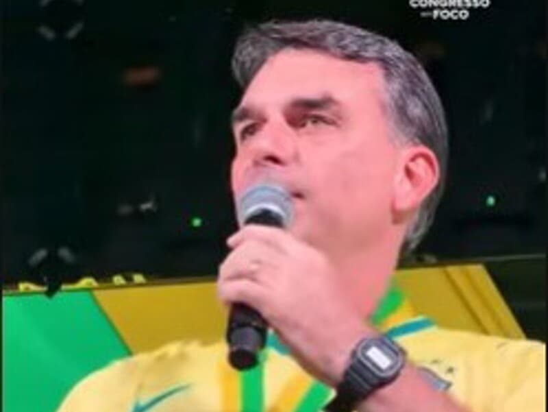 A fala integra uma série de agendas divulgadas por Flávio durante a pré-campanha presidencial. - Reprodução / Instagram