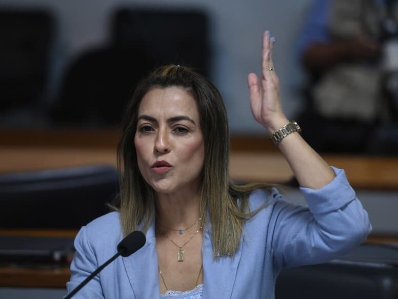 Na publicação, Soraya classificou as declarações de Paulo Figueiredo como misóginas e cobrou providências das autoridades. - Edilson Rodrigues / Agência Senado