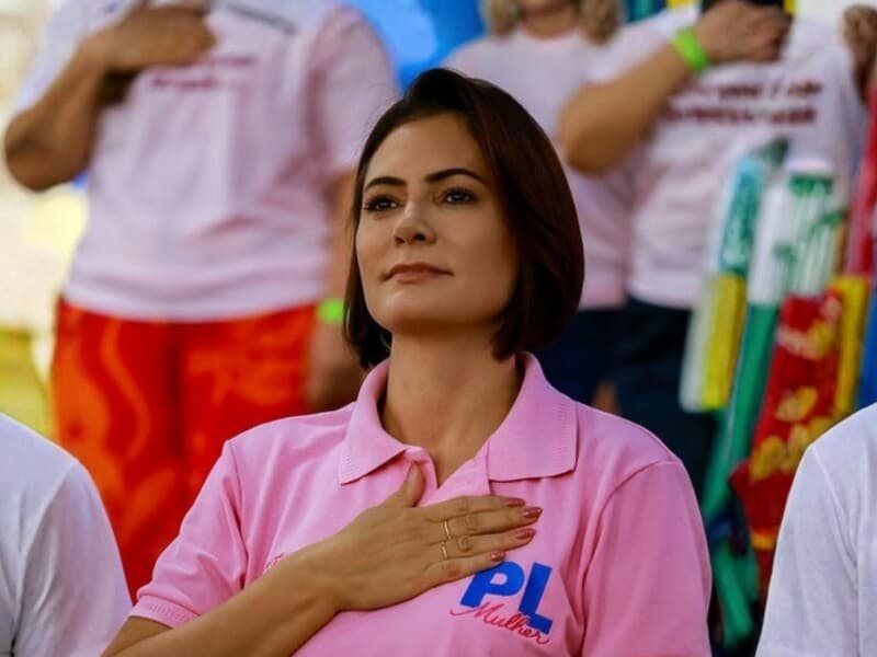 Michelle Bolsonaro deixa o comando do PL Mulher. - PL Mulher