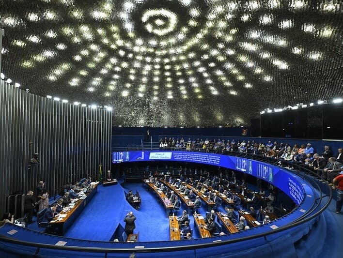 Ministros, empresários e trabalhadores dividiram o Plenário nesta quarta-feira para discutir a PEC que acaba com a escala 6x1 e reduz a jornada semanal de trabalho para 40 horas. - Andressa Anholete/Agência Senado