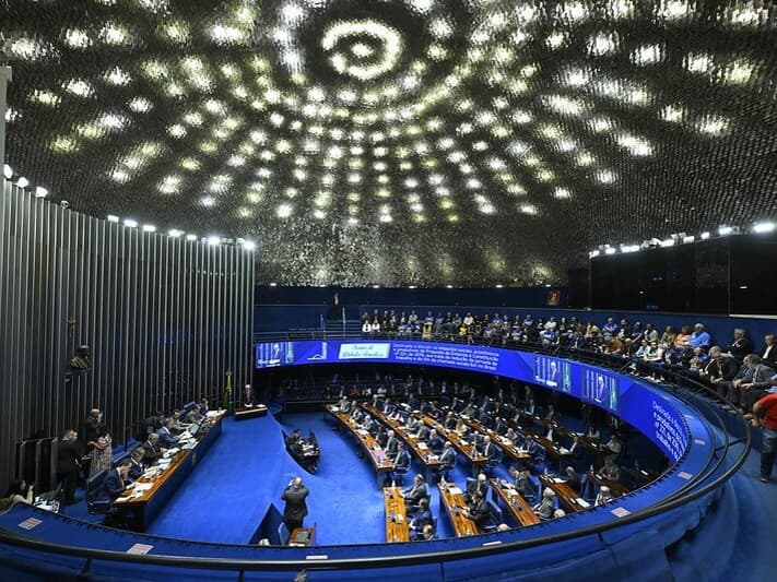 Ministros, empresários e trabalhadores dividiram o Plenário nesta quarta-feira para discutir a PEC que acaba com a escala 6x1 e reduz a jornada semanal de trabalho para 40 horas. - Andressa Anholete/Agência Senado