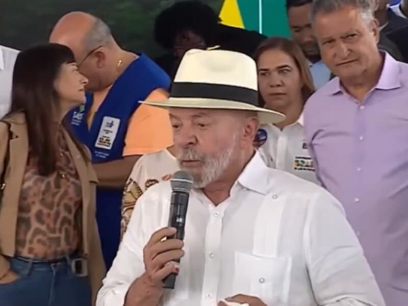 Lula cita Jaques Wagner em discurso: "companheiro de longa data". - Reprodução/YouTube