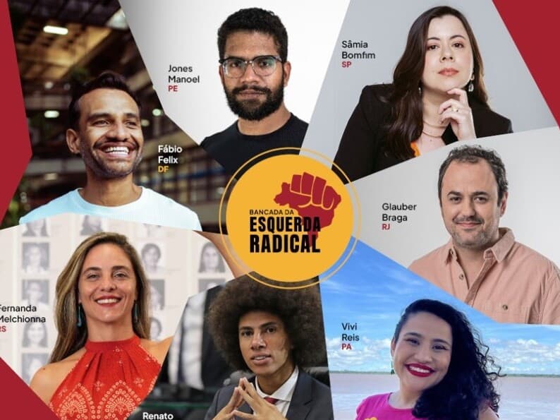 Nova bancada reúne representantes do PSOL e do PT em torno de uma agenda de enfrentamento à extrema direita. - Reprodução / Bancada da Esquerda Radical