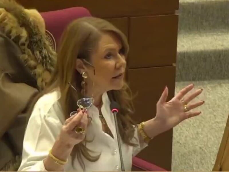 Celeste Amarilla associou o episódio envolvendo Orlando Gill aos valores que atribui à cultura paraguaia. - Reprodução / Youtube