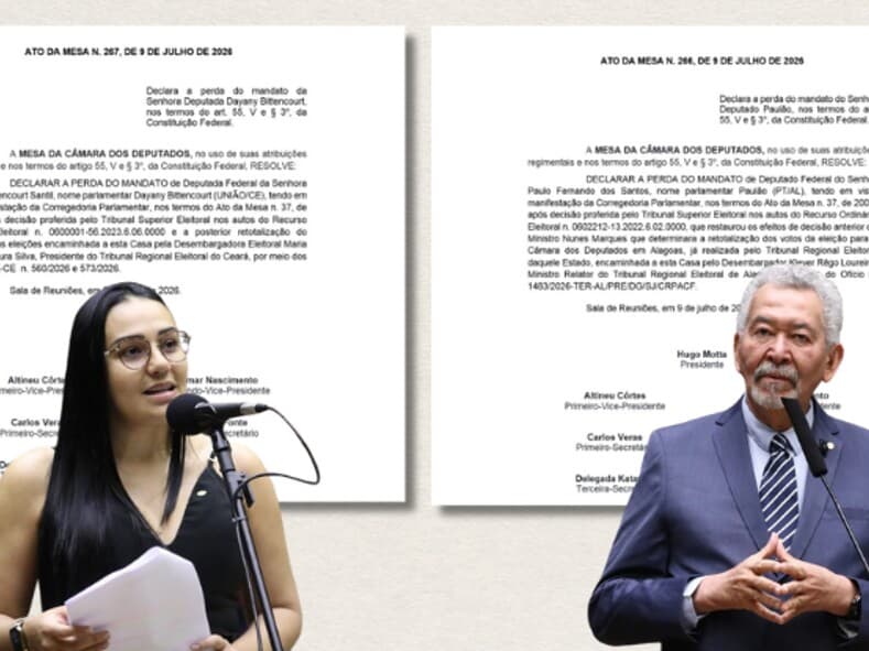 Câmara formaliza troca de deputados após revisão do resultado das eleições de 2022. - Montagem Congresso em Foco | Zeca Ribeiro/ Vinicius Loures/Câmara dos Deputados