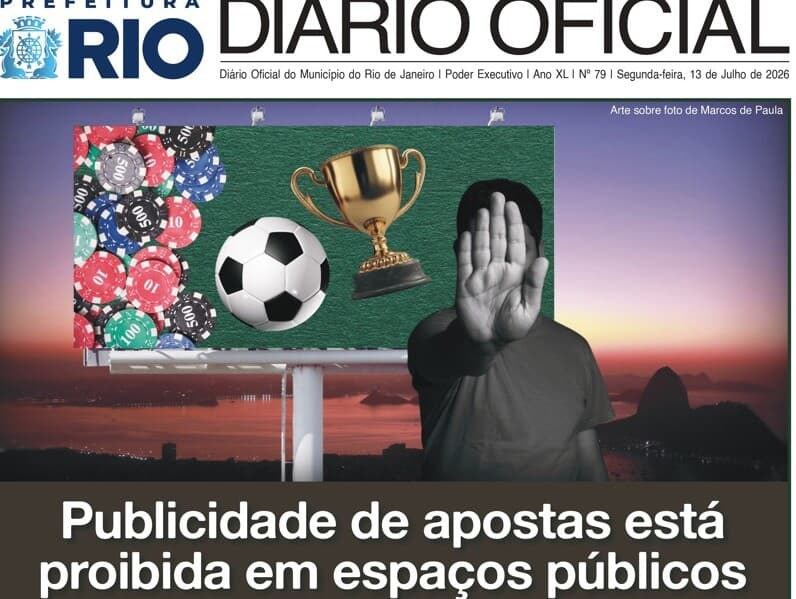 Decreto estabelece novas regras para publicidade de plataformas de apostas no município do Rio. - Reprodução / Diário Oficial da Prefeitura do Rio de Janeiro