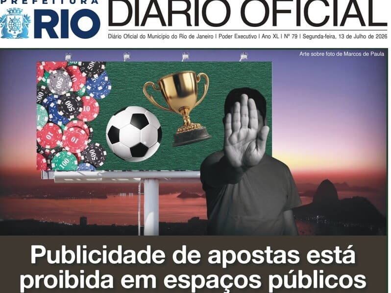 Decreto estabelece novas regras para publicidade de plataformas de apostas no município do Rio. - Reprodução / Diário Oficial da Prefeitura do Rio de Janeiro