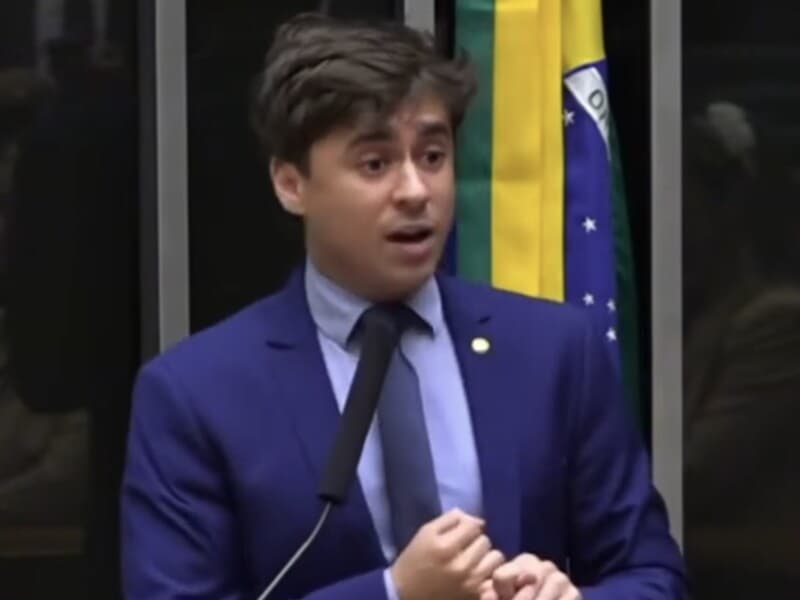 Nikolas critica PL da Misoginia. - Reprodução/YouTube