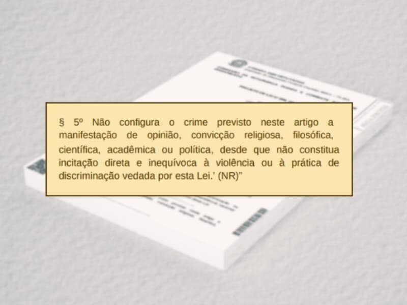 Emenda pode descriminalizar racismo se for "opinião". - Reprodução