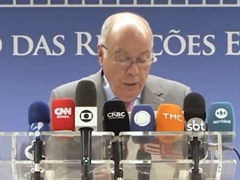 Mauro Vieira critica tarifaço. - Reprodução/YouTube