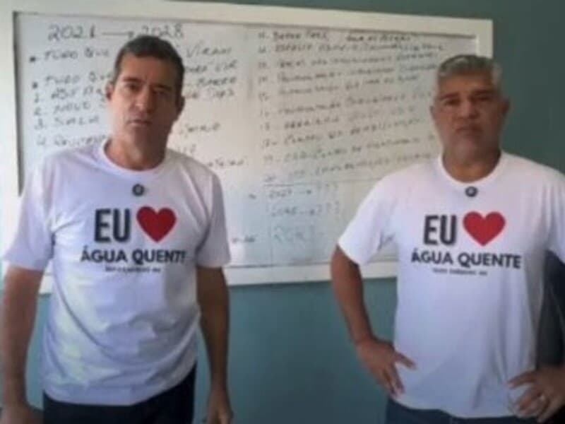 Ao lado do vice, Eraldo Félix cobrou alinhamento político de funcionários municipais. - Reprodução / Instagram