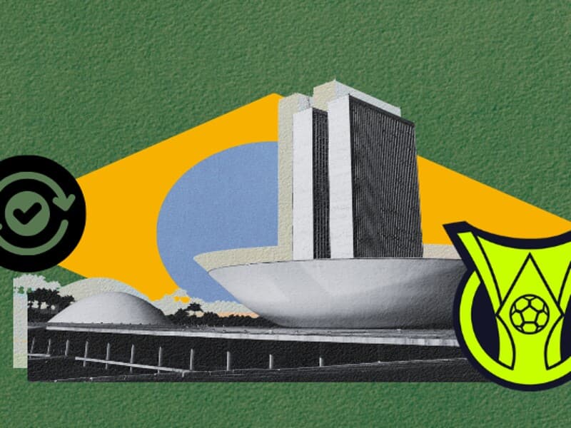 Com a volta do Brasileirão, projetos em análise no Congresso podem mudar o futebol dentro e fora de campo. - Arte Congresso em Foco
