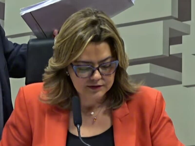 Senadora defendeu regulamentação equilibrada. - Reprodução/YouTube